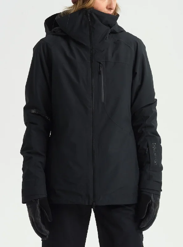 Burton [AK] Embark GORE-TEX Womens Jacket Black Faux Fur Jacket Real Fur Jacket Shearling Jacket