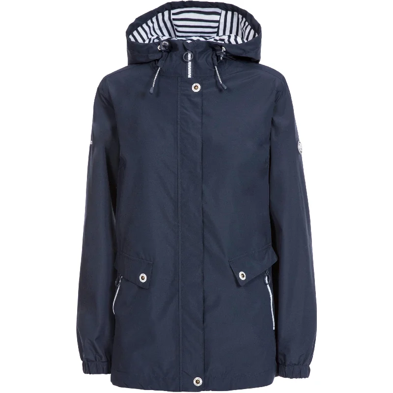 Flourish Womens Unpadded Waterproof Jacket in Navy Denim Jacket Leather Jacket Suede Jacket