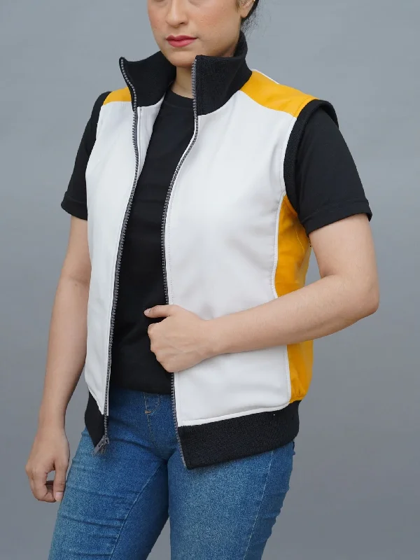 Kingdom Hearts 3 Riku Cosplay White Leather Vest Jacket Hoodie Zip-Up Jacket Button-Up Jacket