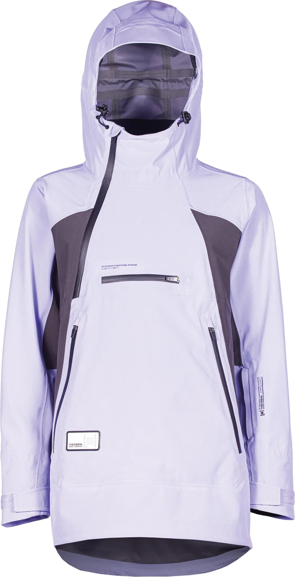 L1 Atlas Womens Jacket Ultraviolet / Phantom Snapped Jacket Toggled Jacket Drawstring Jacket