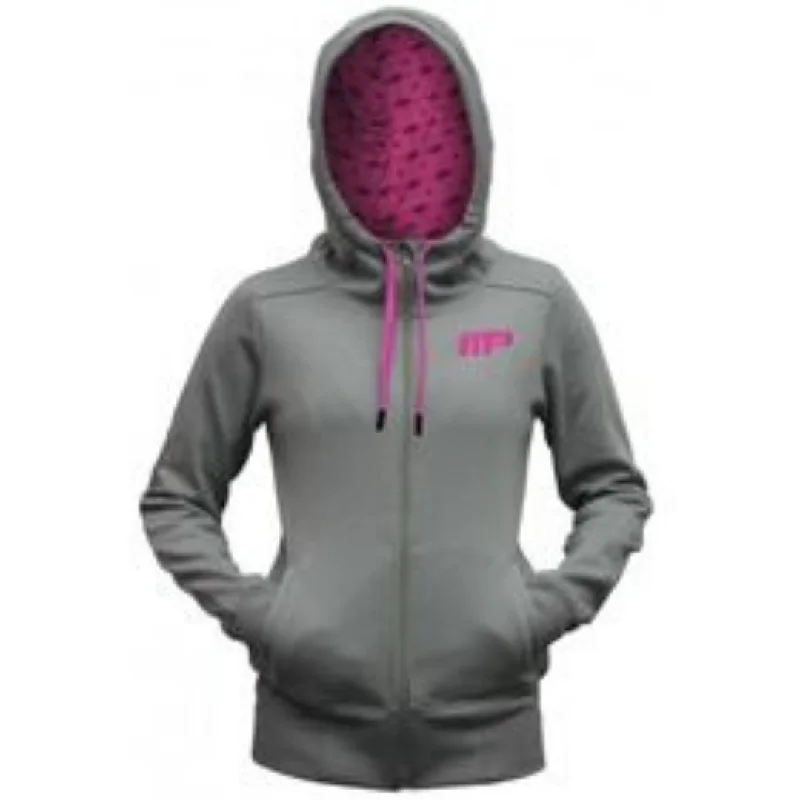 MusclePharm Sportswear Womens Hoodie (WHD) Hoodie with Magnetic Closure Innovative Modern