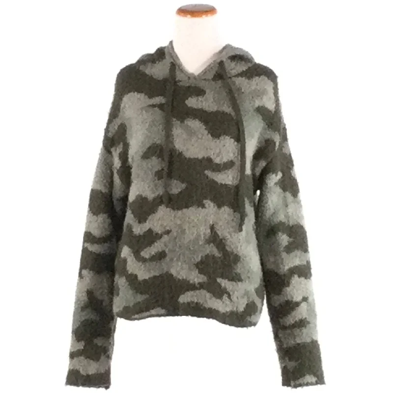 VICTORIA SECRET CAMO HOODIE-XS Hoodie with Hem Ribbing Snug Secure