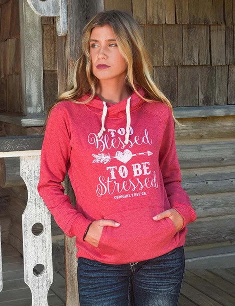 Women's Cowgirl Tuff Too Blessed Hoodie Hoodie Sweatshirt Pullover