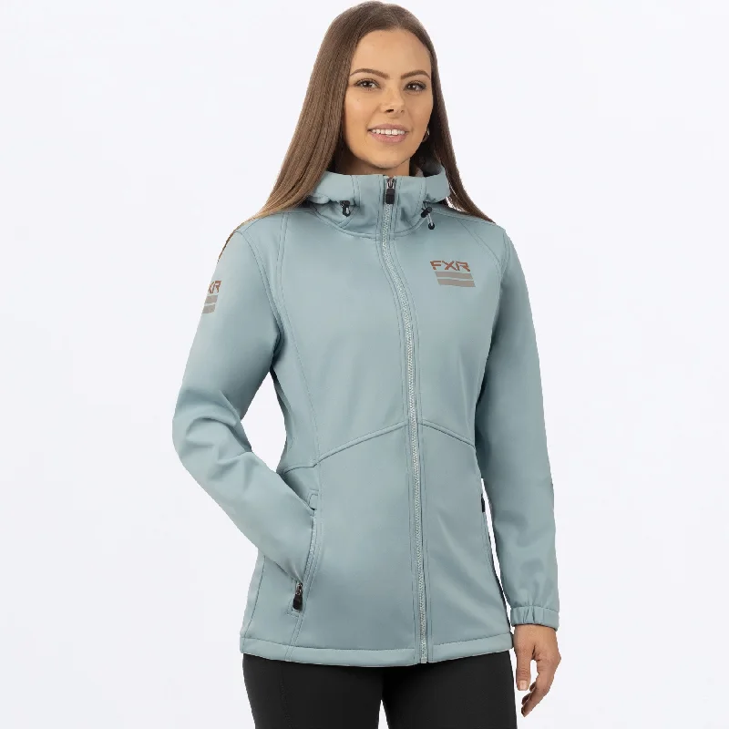 Women's Ridge Softshell Hoodie Hoodie with High Neck Warm Protective