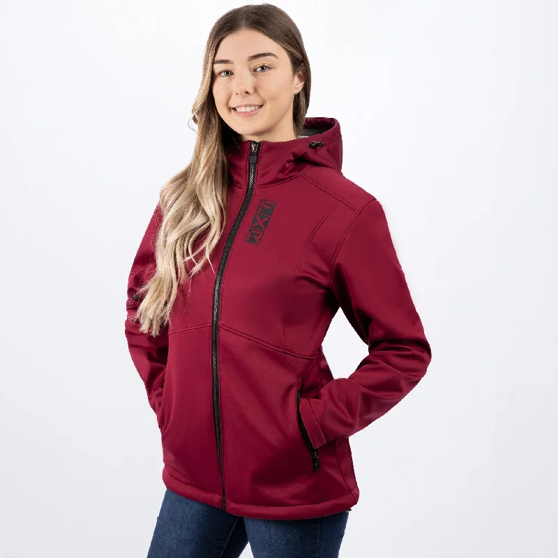 Women's Ridge Softshell Hoodie Hoodie with Elastic Waist Stretchable Comfortable