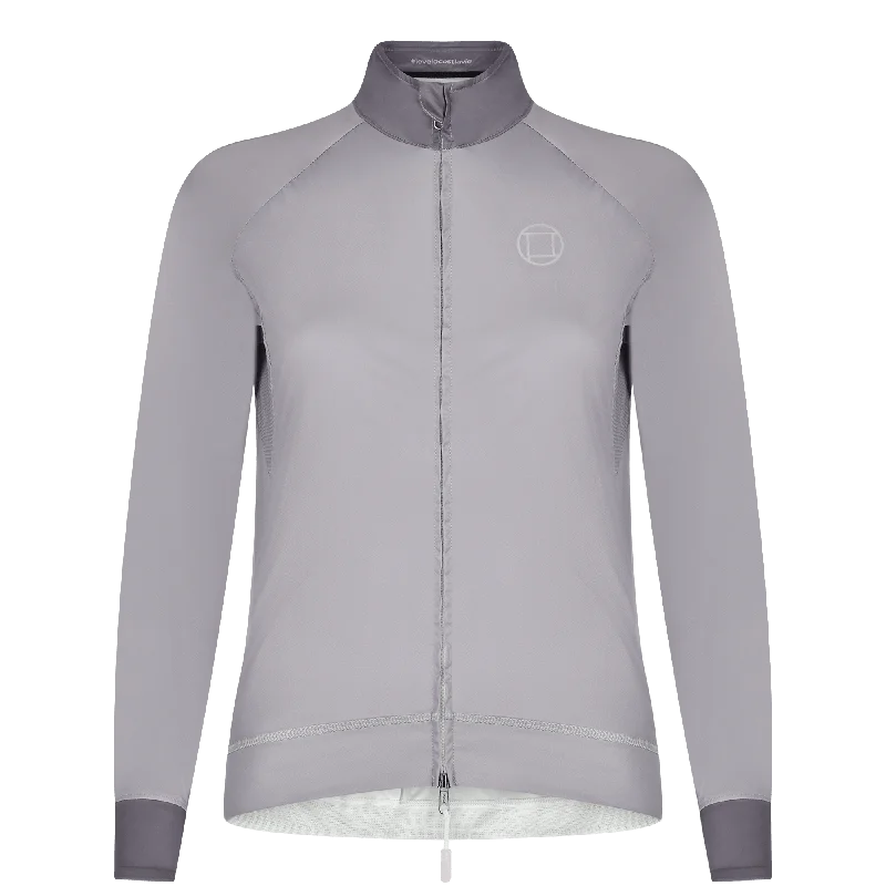 Women's Windproof Jacket | BORDURE Taupe One-Shoulder Jacket Off-the-Shoulder Jacket Asymmetrical Jacket