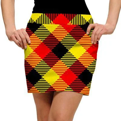 Loudmouth Golf: Women's Skort - Cheezburger (Size 0) floral skirt print