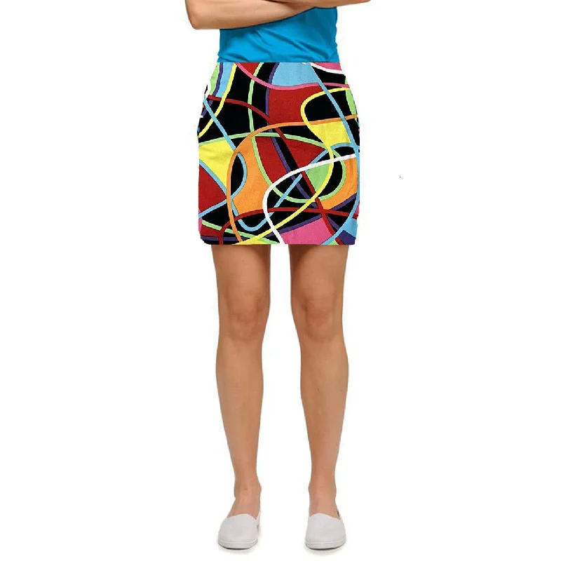 Loudmouth Golf: Women's StretchTech Skort - Scribblz Redux high waist skirt