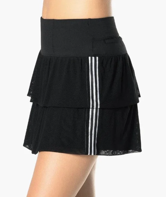 Lucky in Love Sublime Stripe Skort - 15" seamless skirt comfort