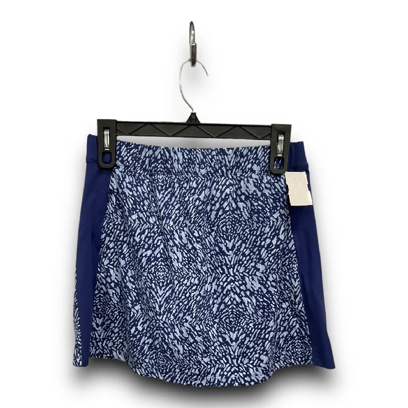 Skort By J Mclaughlin In Blue, Size: Xs silk skirt luxurious