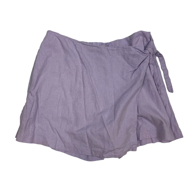 Skort By Old Navy In Purple, Size: M leather skirt durable