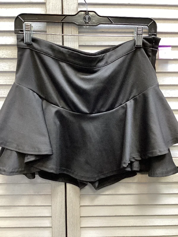 Skort By Shein In Black, Size: L wool skirt sturdy