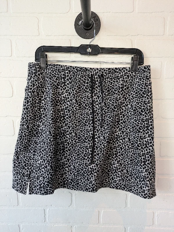 Skort By Talbots In Animal Print, Size: 8 linen skirt natural